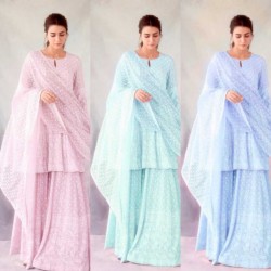 Kriti sanon stylish sharara suit in 3 sober colors